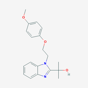 2-{1-[2-(4-Methoxyphenoxy)ethyl]benzimidazol-2-yl}propan-2-ol