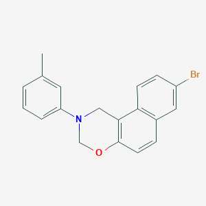 8-BROMO-2-(3-METHYLPHENYL)-1H,2H,3H-NAPHTHO[1,2-E][1,3]OXAZINE