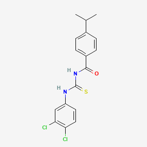 N-[(3,4-dichlorophenyl)carbamothioyl]-4-(propan-2-yl)benzamide