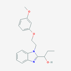 1-{1-[2-(3-Methoxyphenoxy)ethyl]benzimidazol-2-yl}propan-1-ol