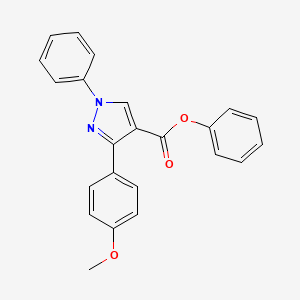 Phenyl 3-(4-methoxyphenyl)-1-phenylpyrazole-4-carboxylate