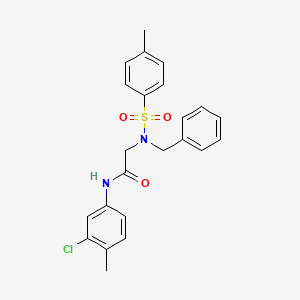 N~2~-benzyl-N-(3-chloro-4-methylphenyl)-N~2~-[(4-methylphenyl)sulfonyl]glycinamide