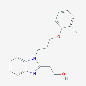 molecular formula C19H22N2O2 B368408 2-{1-[3-(2-methylphenoxy)propyl]-1H-benzimidazol-2-yl}ethanol CAS No. 941824-01-7