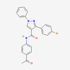 N-(4-acetylphenyl)-3-(4-bromophenyl)-1-phenyl-1H-pyrazole-4-carboxamide