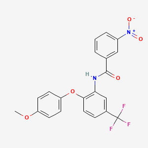 N-[2-(4-methoxyphenoxy)-5-(trifluoromethyl)phenyl]-3-nitrobenzamide