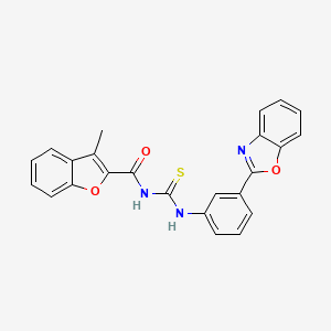 1-[3-(1,3-Benzoxazol-2-YL)phenyl]-3-(3-methyl-1-benzofuran-2-carbonyl)thiourea