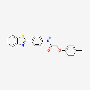 N-[4-(1,3-benzothiazol-2-yl)phenyl]-2-(4-methylphenoxy)acetamide