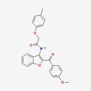 N-[2-(4-methoxybenzoyl)-1-benzofuran-3-yl]-2-(4-methylphenoxy)acetamide