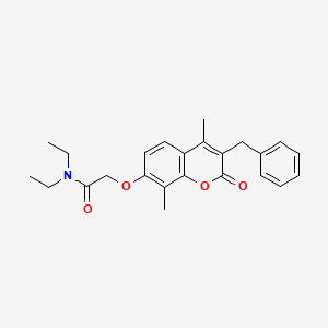 2-[(3-benzyl-4,8-dimethyl-2-oxo-2H-chromen-7-yl)oxy]-N,N-diethylacetamide