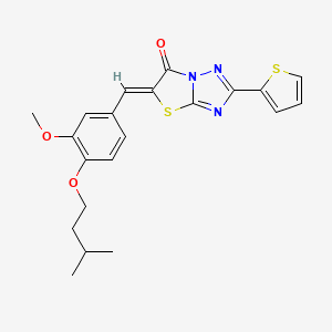 5-[3-methoxy-4-(3-methylbutoxy)benzylidene]-2-(2-thienyl)[1,3]thiazolo[3,2-b][1,2,4]triazol-6(5H)-one