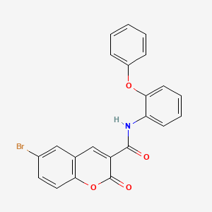 6-bromo-2-oxo-N-(2-phenoxyphenyl)-2H-chromene-3-carboxamide