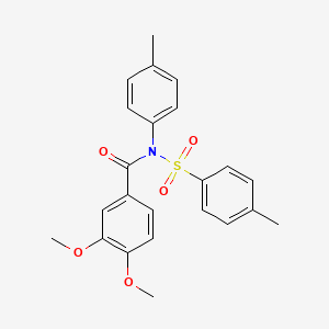 3,4-DIMETHOXY-N-(4-METHYLBENZENESULFONYL)-N-(4-METHYLPHENYL)BENZAMIDE