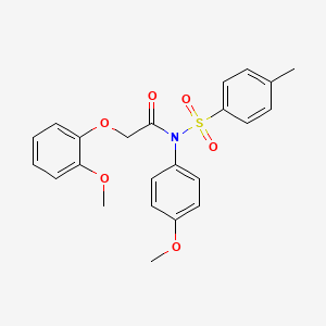 2-(2-methoxyphenoxy)-N-(4-methoxyphenyl)-N-[(4-methylphenyl)sulfonyl]acetamide