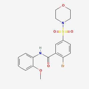 2-Bromo-N-(2-methoxyphenyl)-5-(morpholine-4-sulfonyl)benzamide