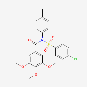 N-(4-CHLOROBENZENESULFONYL)-3,4,5-TRIMETHOXY-N-(4-METHYLPHENYL)BENZAMIDE