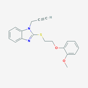 1-Methoxy-2-[2-(1-prop-2-ynylbenzimidazol-2-ylthio)ethoxy]benzene