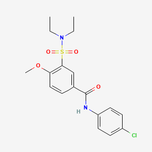 N-(4-chlorophenyl)-3-(diethylsulfamoyl)-4-methoxybenzamide