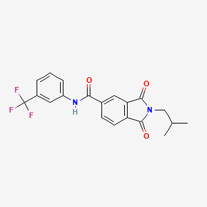 2-isobutyl-1,3-dioxo-N-[3-(trifluoromethyl)phenyl]-5-isoindolinecarboxamide