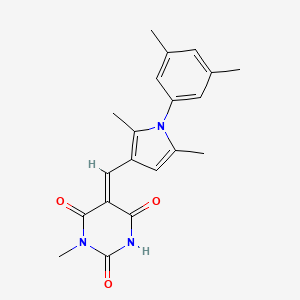 5-{[1-(3,5-dimethylphenyl)-2,5-dimethyl-1H-pyrrol-3-yl]methylene}-1-methyl-2,4,6(1H,3H,5H)-pyrimidinetrione