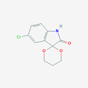 molecular formula C11H10ClNO3 B368452 5'-chlorospiro[1,3-dioxane-2,3'-indol]-2'(1'H)-one CAS No. 853902-11-1