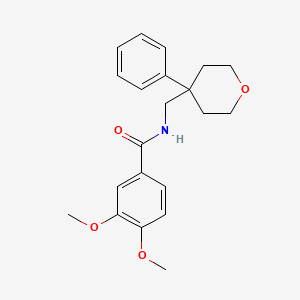 3,4-dimethoxy-N-((4-phenyltetrahydro-2H-pyran-4-yl)methyl)benzamide