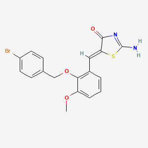 5-{2-[(4-bromobenzyl)oxy]-3-methoxybenzylidene}-2-imino-1,3-thiazolidin-4-one