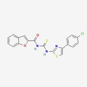 3-(1-Benzofuran-2-carbonyl)-1-[4-(4-chlorophenyl)-1,3-thiazol-2-YL]thiourea