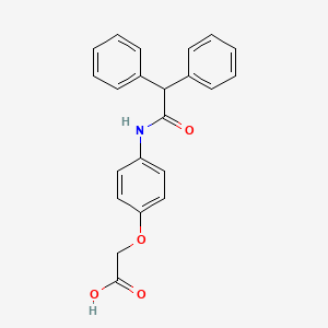 {4-[(diphenylacetyl)amino]phenoxy}acetic acid