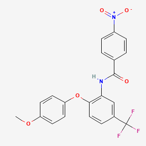 N-[2-(4-methoxyphenoxy)-5-(trifluoromethyl)phenyl]-4-nitrobenzamide