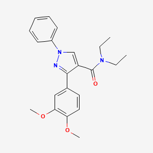 3-(3,4-dimethoxyphenyl)-N,N-diethyl-1-phenylpyrazole-4-carboxamide