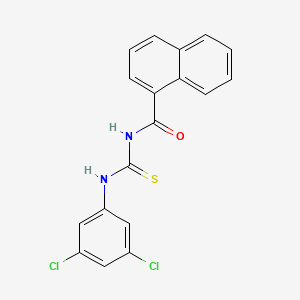 N-[(3,5-dichlorophenyl)carbamothioyl]naphthalene-1-carboxamide