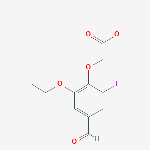 methyl (2-ethoxy-4-formyl-6-iodophenoxy)acetate