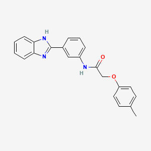 N-[3-(1H-benzimidazol-2-yl)phenyl]-2-(4-methylphenoxy)acetamide