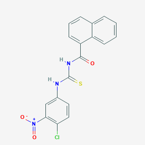 N-[(4-chloro-3-nitrophenyl)carbamothioyl]naphthalene-1-carboxamide