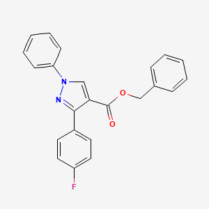 Benzyl 3-(4-fluorophenyl)-1-phenylpyrazole-4-carboxylate