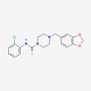 4-(1,3-benzodioxol-5-ylmethyl)-N-(2-chlorophenyl)piperazine-1-carbothioamide