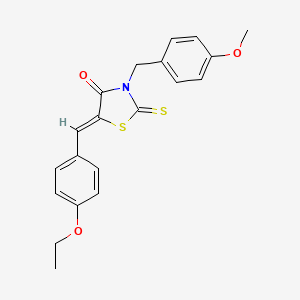 5-(4-ethoxybenzylidene)-3-(4-methoxybenzyl)-2-thioxo-1,3-thiazolidin-4-one