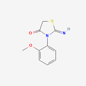 2-imino-3-(2-methoxyphenyl)-1,3-thiazolidin-4-one