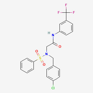 N~2~-(4-chlorobenzyl)-N~2~-(phenylsulfonyl)-N-[3-(trifluoromethyl)phenyl]glycinamide