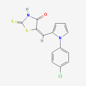 5-{(E)-1-[1-(4-CHLOROPHENYL)-1H-PYRROL-2-YL]METHYLIDENE}-2-THIOXO-1,3-THIAZOLAN-4-ONE