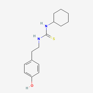 1-Cyclohexyl-3-[2-(4-hydroxyphenyl)ethyl]thiourea