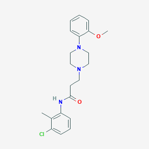 N-(3-chloro-2-methylphenyl)-3-[4-(2-methoxyphenyl)piperazin-1-yl]propanamide