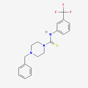 4-benzyl-N-[3-(trifluoromethyl)phenyl]piperazine-1-carbothioamide