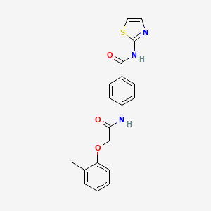 4-{[(2-methylphenoxy)acetyl]amino}-N-1,3-thiazol-2-ylbenzamide