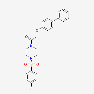 2-(Biphenyl-4-yloxy)-1-{4-[(4-fluorophenyl)sulfonyl]piperazin-1-yl}ethanone