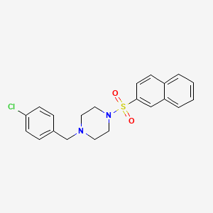 1-(4-chlorobenzyl)-4-(2-naphthylsulfonyl)piperazine