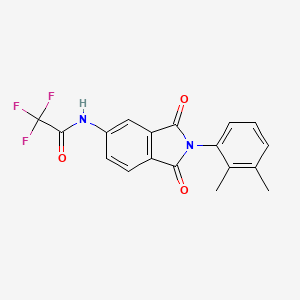 N-[2-(2,3-dimethylphenyl)-1,3-dioxo-2,3-dihydro-1H-isoindol-5-yl]-2,2,2-trifluoroacetamide