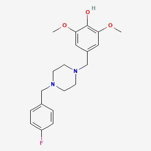 4-({4-[(4-FLUOROPHENYL)METHYL]PIPERAZIN-1-YL}METHYL)-2,6-DIMETHOXYPHENOL