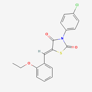 3-(4-chlorophenyl)-5-(2-ethoxybenzylidene)-1,3-thiazolidine-2,4-dione