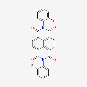 molecular formula C26H12F2N2O4 B3685329 2,7-bis(2-fluorophenyl)benzo[lmn]-3,8-phenanthroline-1,3,6,8(2H,7H)-tetrone 